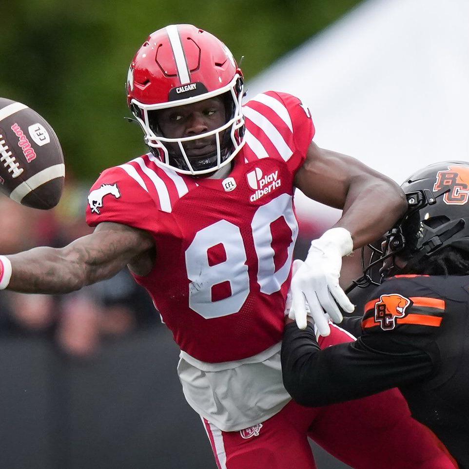 Stampeders wide receiver Damien Alford on a touchdown tear in CFL rookie season